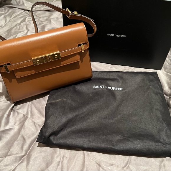 Sold out everywhere! Saint Laurent Small Manhattan in Brown! - Picture 1 of 9